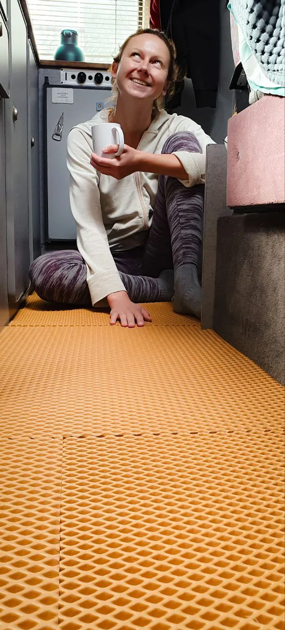 Isoliermatte im Van